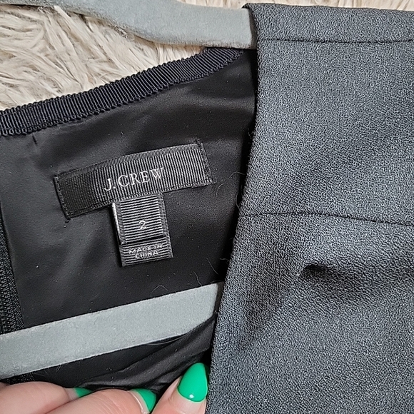 Womens J.Crew Work Dress Wool Business Career Office Siren Chic Charcoal Gray 2 - Picture 5 of 9